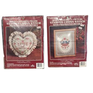 Cross Stitch Kits 2 sealed Vintage 
Vogart Crafts Cross Stitch Kits